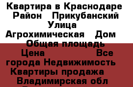 Квартира в Краснодаре › Район ­ Прикубанский › Улица ­ Агрохимическая › Дом ­ 115 › Общая площадь ­ 55 › Цена ­ 1 800 000 - Все города Недвижимость » Квартиры продажа   . Владимирская обл.,Вязниковский р-н